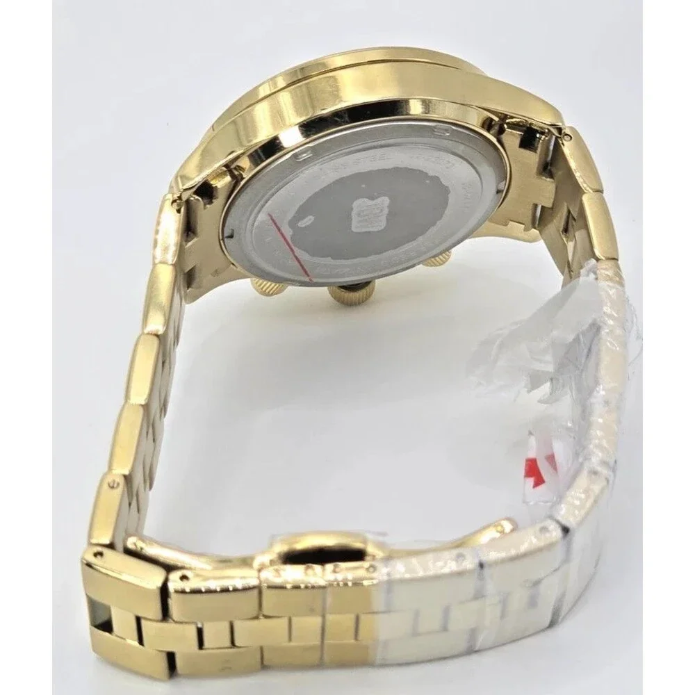 JBW Alessandra JB-6217-E Gold Tone Diamond Chronograph Womens Watch 38mm